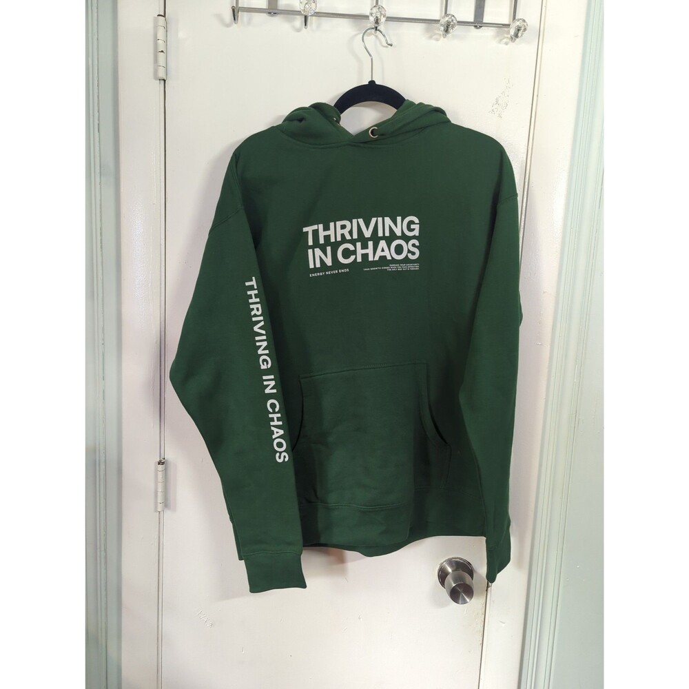 EUC Streetwear Shvkti Hoodie size L Thriving in Chaos